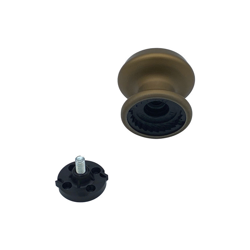 Pomolo fisso per porta SAGUATTI 166/70GB in alluminio bronzo satinato