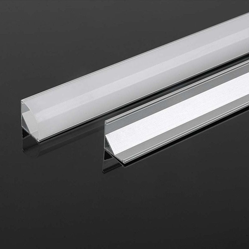 Profilo in Alluminio Angolare Colore Silver per Strip LED 2000x15.8x15.8mm SKU-10322