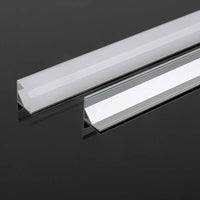Profilo in Alluminio Angolare Colore Silver per Strip LED 2000x15.8x15.8mm SKU-10322