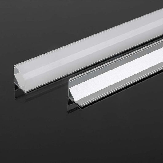 Profilo in Alluminio Angolare Colore Silver per Strip LED 2000x15.8x15.8mm SKU-10322