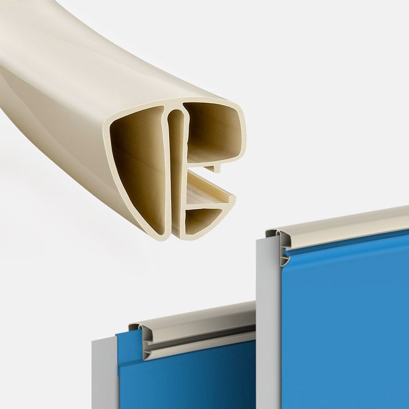 Kit Profili Superiori Rigidi Per Piscina Circolare  3,20 M - In Pvc Sabbia