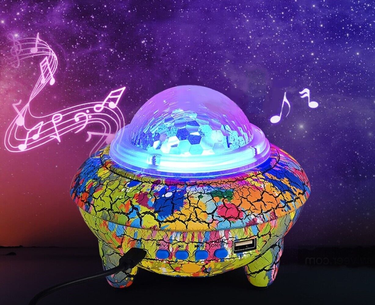 Proiettore luci effetti led RGB cielo stellato cassa bluetooth 10W