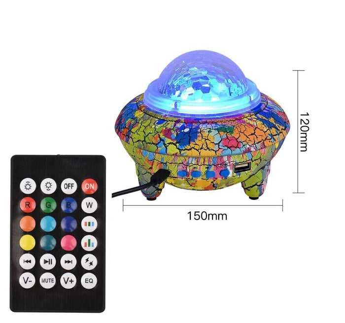 Proiettore luci effetti led RGB cielo stellato cassa bluetooth 10W