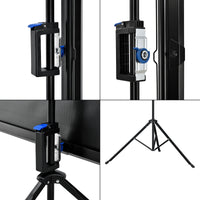Schermo di Proiezione Portatile Treppiede Regolabile in Altezza 173-284 cm Telo da 113 Pollici in.tec