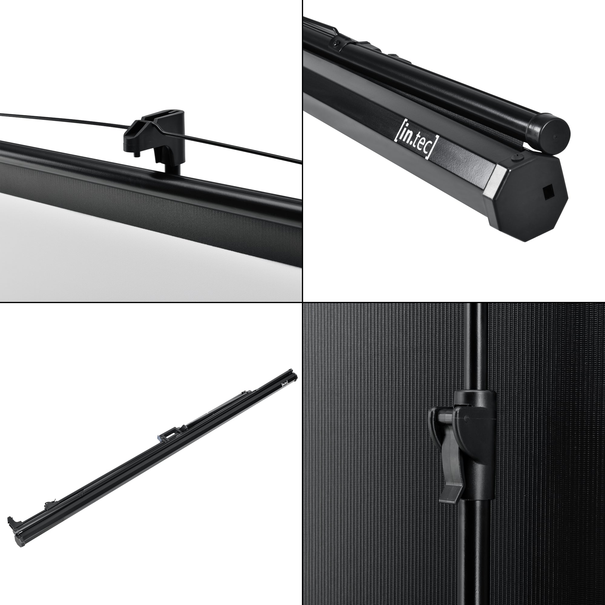 Schermo di Proiezione Portatile Treppiede Regolabile in Altezza 173-284 cm Telo da 113 Pollici in.tec