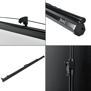 Schermo di Proiezione Portatile Treppiede Regolabile in Altezza 173-284 cm Telo da 113 Pollici in.tec