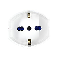 Prolunga Elettrica Lineare Con Interruttore 3M 3X0,75mm Spina Italiana 10A Presa Bipasso Schuko 10/16A Max 2300W