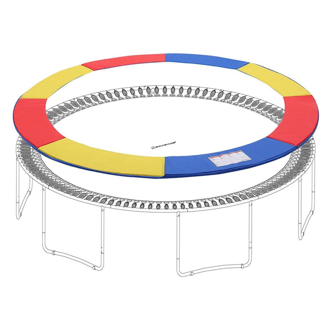 Telo protettivo per trampolino diametro 305 cm PVC tre colori larghezza 30 cm spessore 2 cm anti UV 12_0001982
