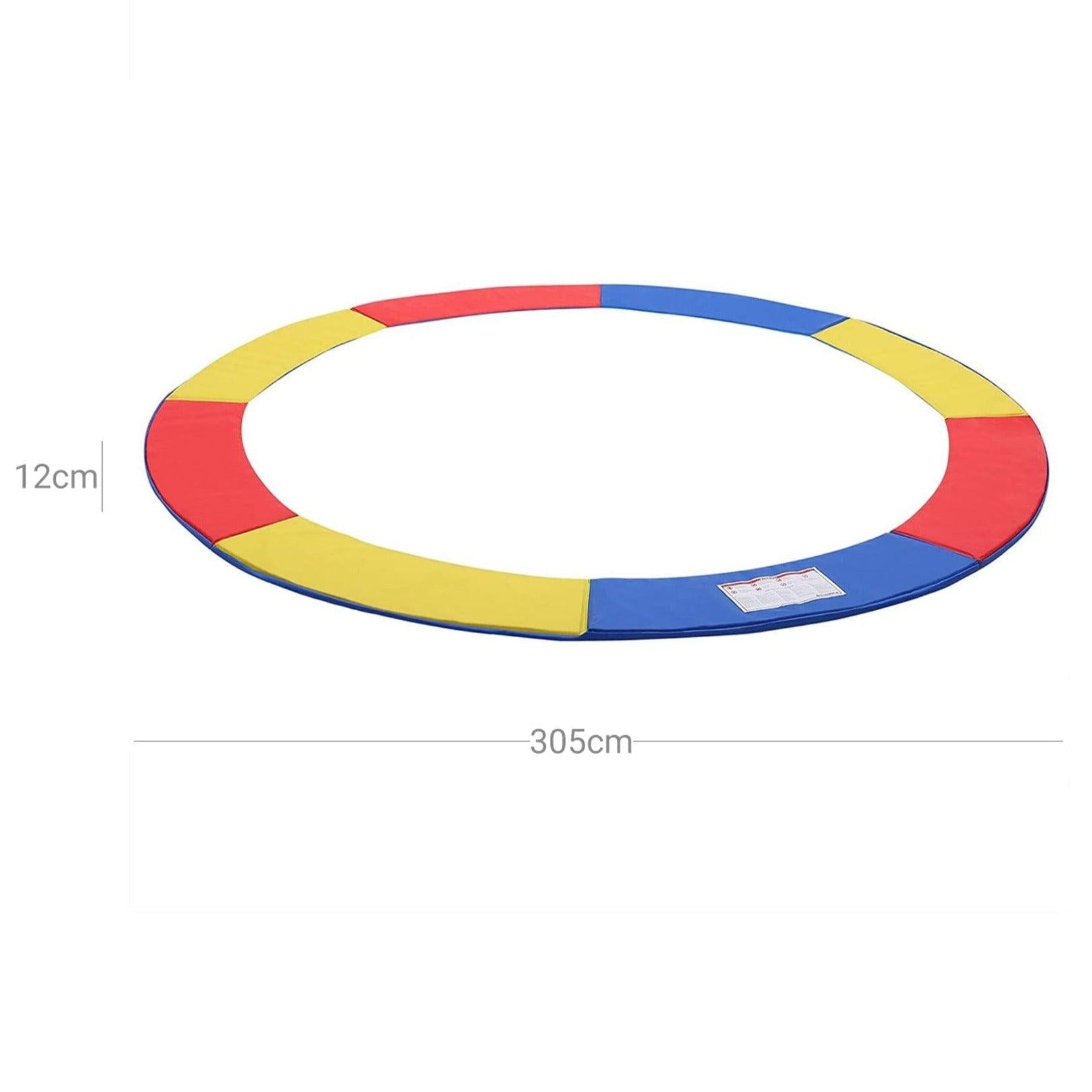 Telo protettivo per trampolino diametro 305 cm PVC tre colori larghezza 30 cm spessore 2 cm anti UV 12_0001982