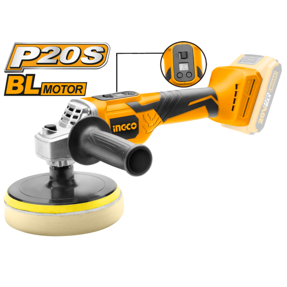 Lucidatrice a batteria litio 20v nuda senza fili velocità regolabile 150mm