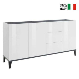 Credenza 160x40cm 3 ante 3 cassetti scorrevoli ingresso soggiorno Rebecca