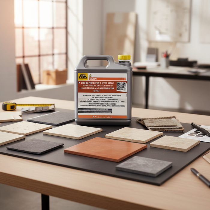 Satin cera protettiva satinata per pavimenti in pietra e cotto 5 litri
