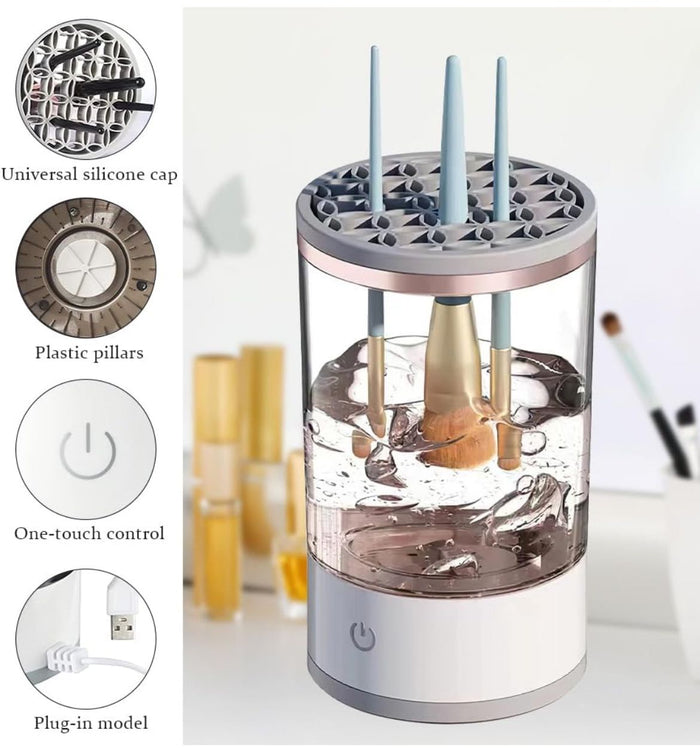Pulitore Elettrico Per Pennelli Da Trucco Make Up Portatile USB Detergente