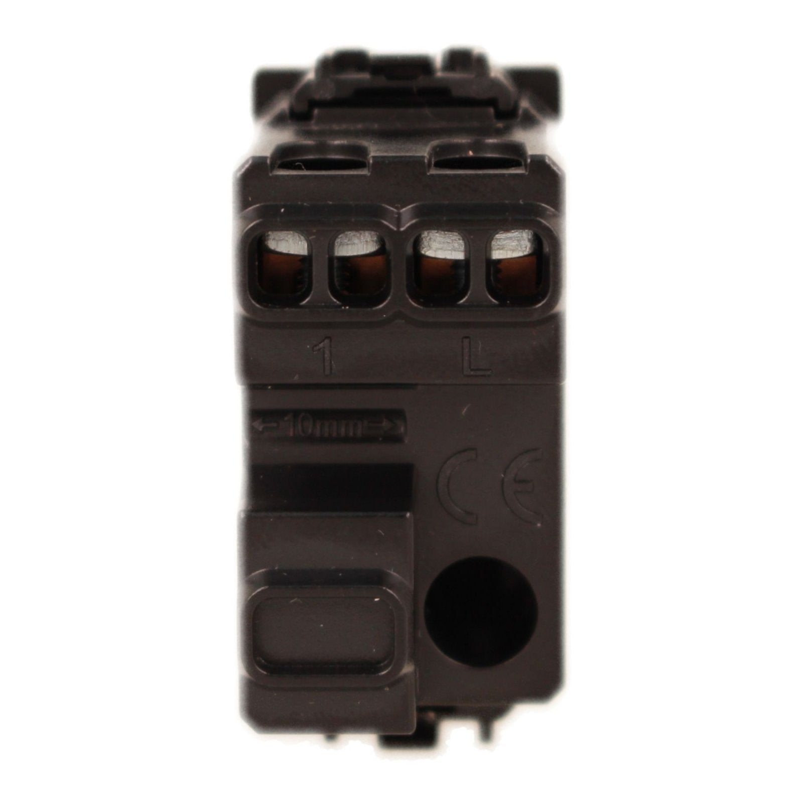 Pulsante NO 1P 16A 220V MBL Nero 1M Compatibile Bticino Living International BLN1001