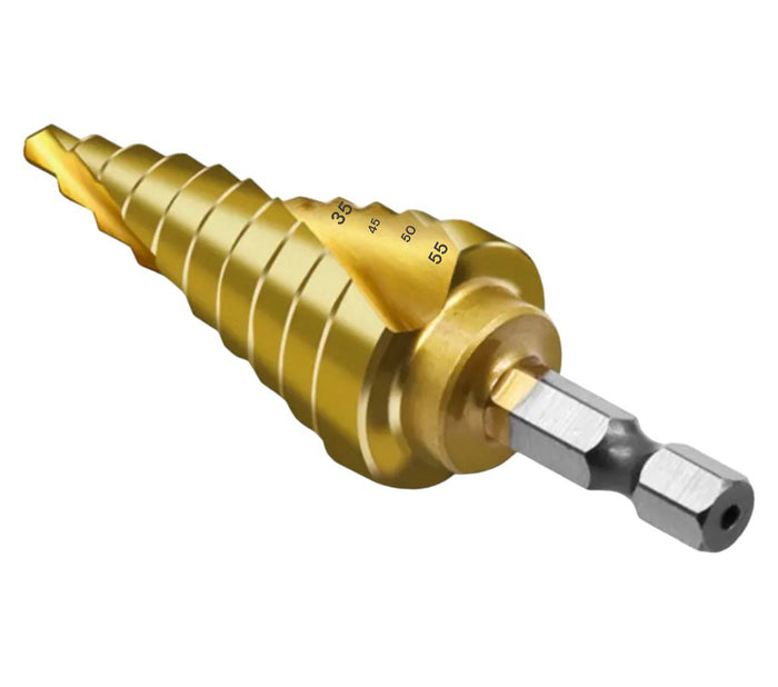 Punta Fresa Conica Per Trapano A Gradino Spirale Da 6 a 55mm Graduale