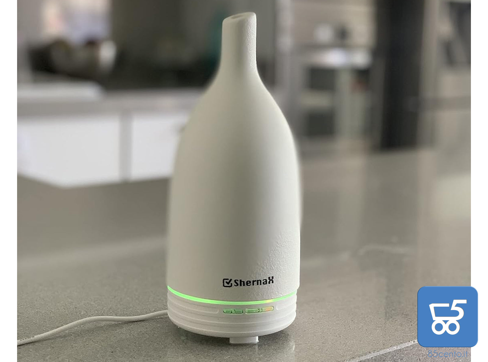 Purificatore d'Aria ad Ultrasuoni per Aromaterapia in Ceramica Umidificatore per Oli Essenziali