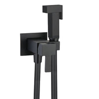 Ogomondo kit idroscopino acqua calda e fredda shut-off azionamento a leva ottone *** finitura- nero quadro, confezione 1