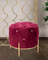 Puff Diamond Glam Bordeaux Cm Ø 45X40
