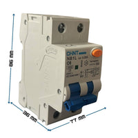 Chint serie nb1l1 interruttore magnetotermico differenziale 1p+n alta protezione *** ampere 6 ampere, confezione 1