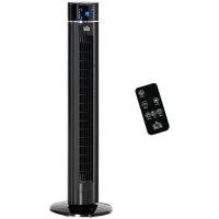 Ventilatore a Colonna 60W con 3 Velocità, 3 Modalità e Timer 8h, in ABS, Ø32x106.8 cm, Nero