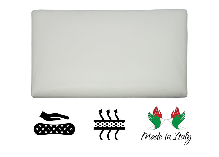 Guanciale Cuscino Letto 42x72 cm Memory Anallergico Traspirante Q10