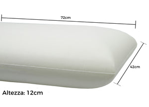 Guanciale Cuscino Letto 42x72 cm Memory Anallergico Traspirante Q10