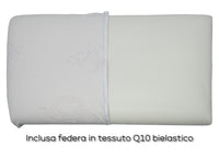 Guanciale Cuscino Letto 42x72 cm Memory Anallergico Traspirante Q10