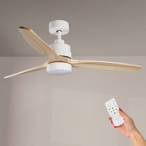 Ventilatore da soffitto led ledme 8822 white crazy con luce e telecomando