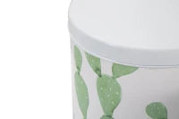 Cofanetti In Latta Cactus Set 3 Pz Cm  Ø 15X13.5-14X11.5-12.5X10