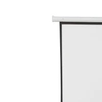 Schermo per Proiettore 100 Pollici Formato 4:3 Regolabile con Telecomando, Schermo di Proiezione Motorizzato Compatto, Installazione a Parete o Soffitto, 203x152 cm, Bianco