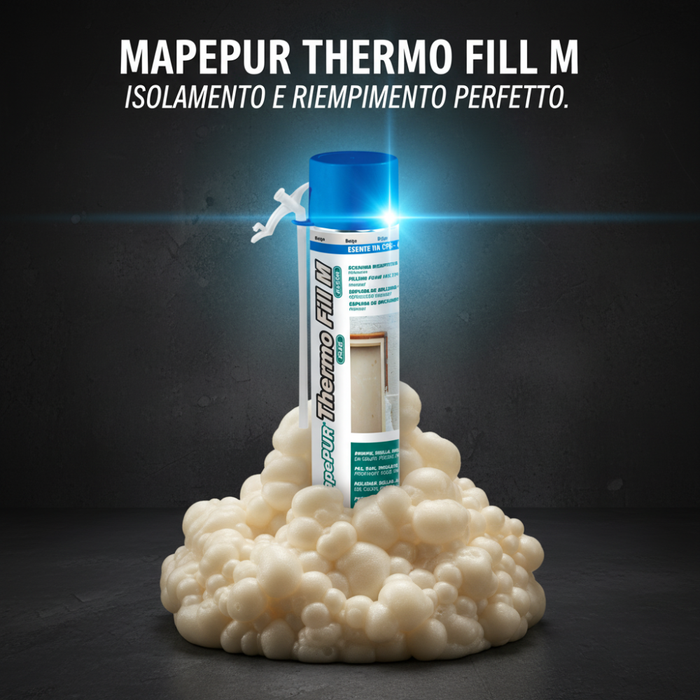 Mapepur thermo fill m schiuma poliuretanica per isolamento 750 ml