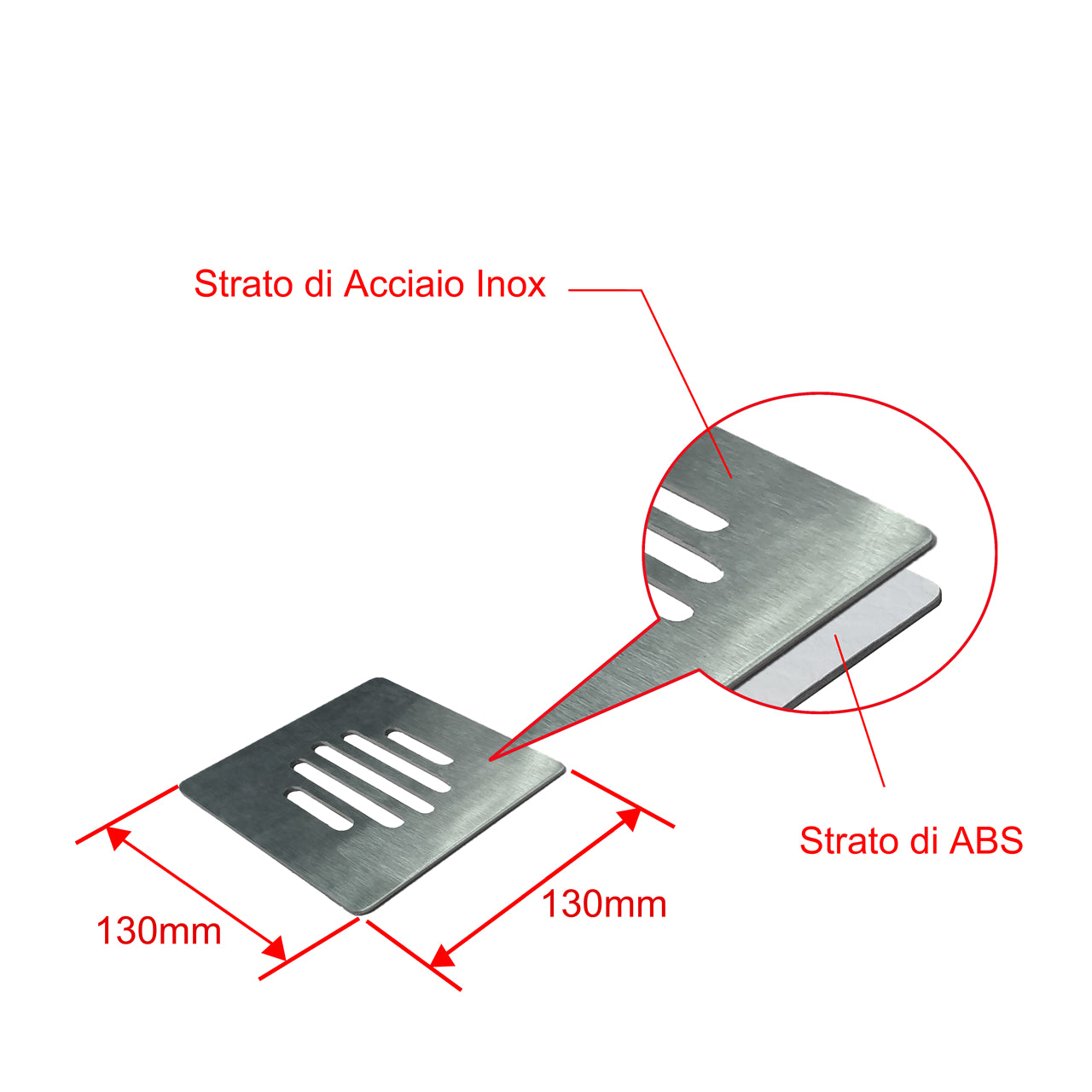 Piatto Doccia Bianco 90x100cm di Spessore da 3 cm in Pietra Artificiale e Mesina Mista Effetto Ardesia Ruvido Piletta e Tubo inclusi