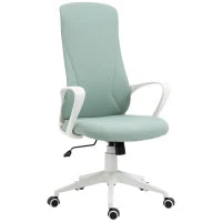 Sedia da Ufficio Ergonomica e Imbottita con Altezza Regolabile e Dondolo, 62x56x110-119.5 cm, Verde