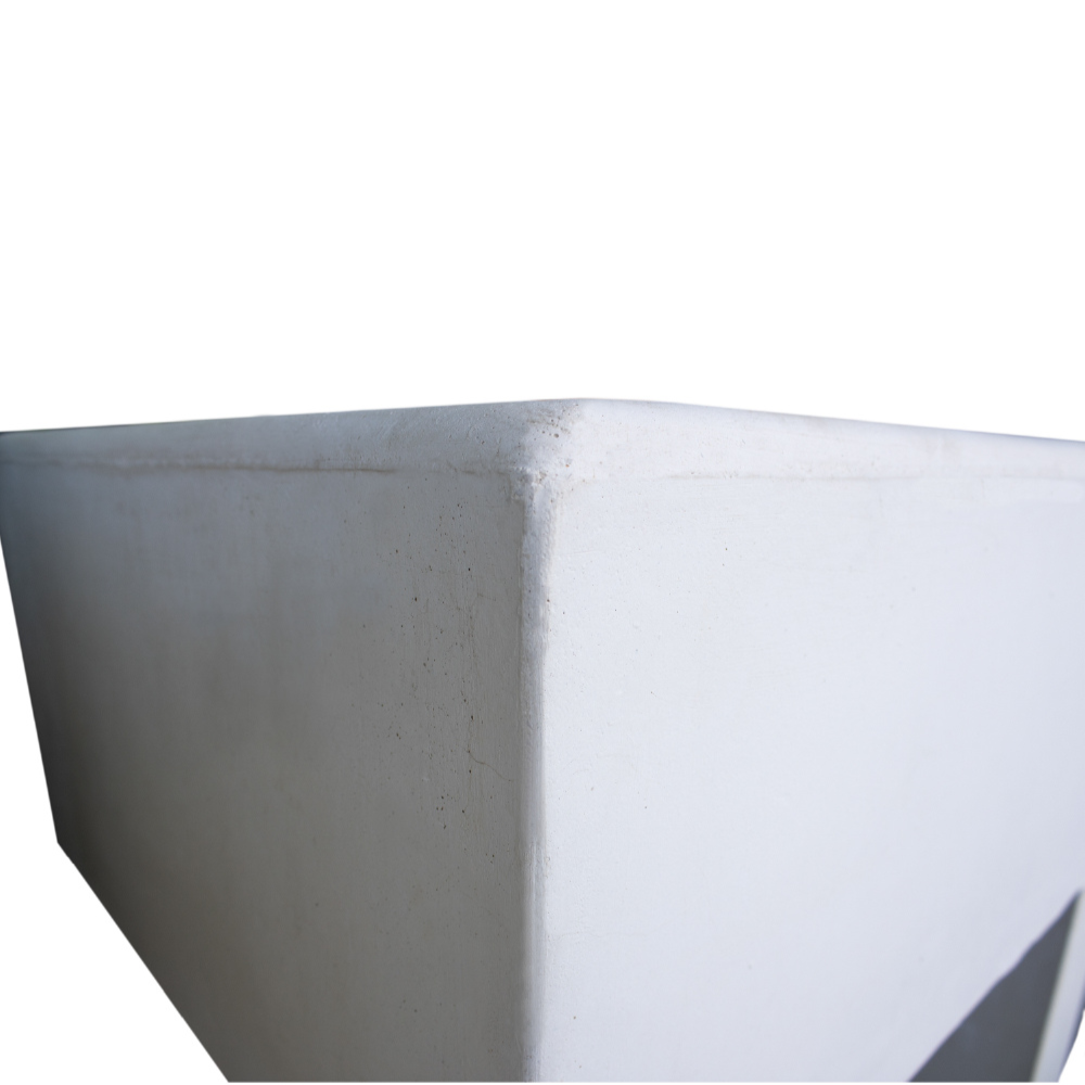 Pilozza lavabo calcestruzzo cemento serie ostuni incasso destra piano laterale *** misure 60 x 47 x h.30 cm, confezio...