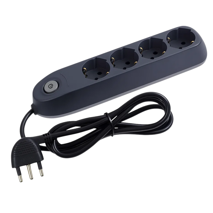 Multipresa bticino poker 3684gb 4 prese 2p+t cavo 1,5m