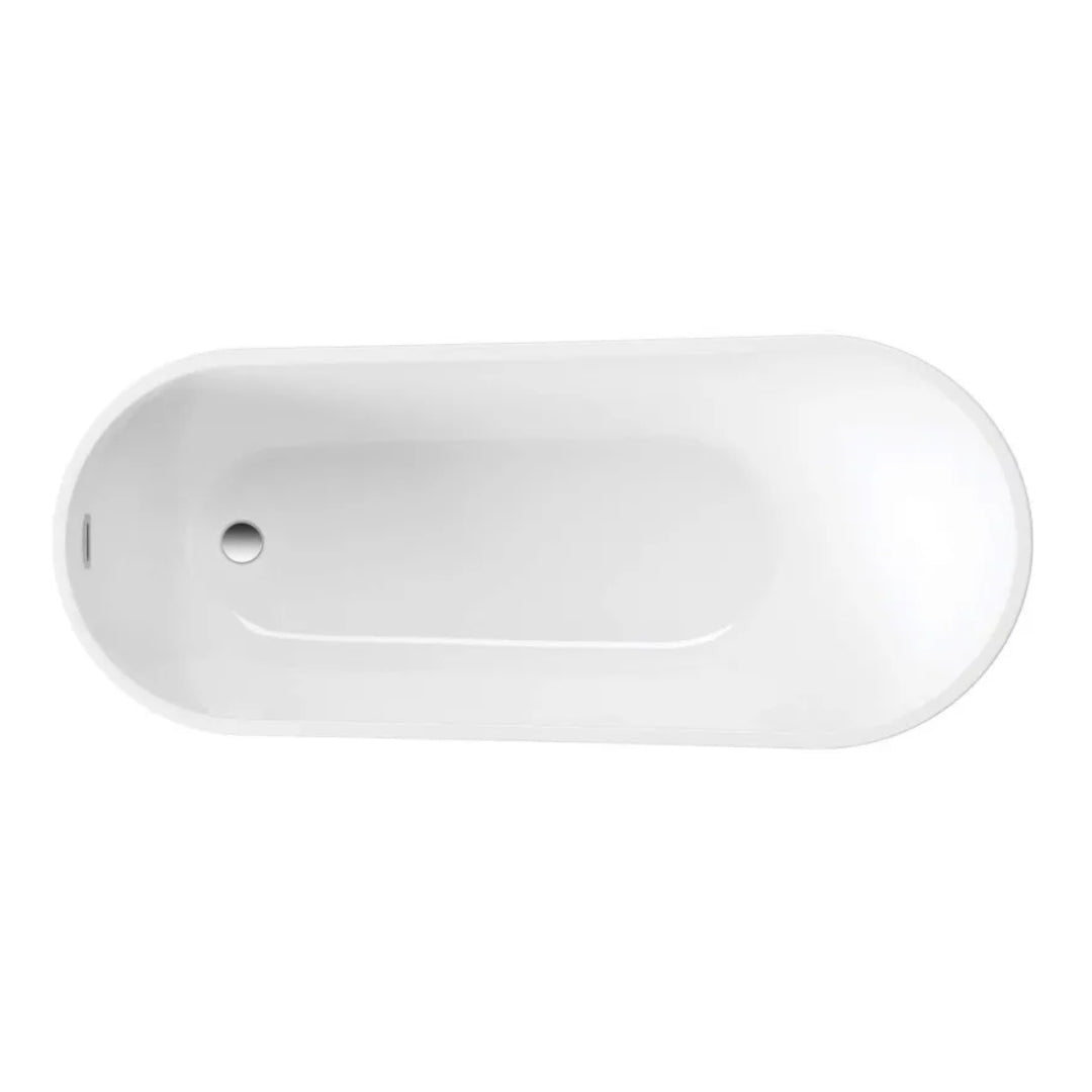 Vasca da bagno free standing bianca con piletta e troppopieno cm 170 *** confezione 1