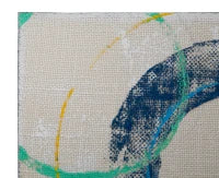 Dipinto Su Tela Floating Circles -B- Cm 80X3X80