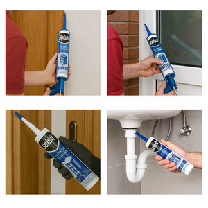 Silicone neutro trasparente costruzioni lamiera 310ml selsil sigillante resistente