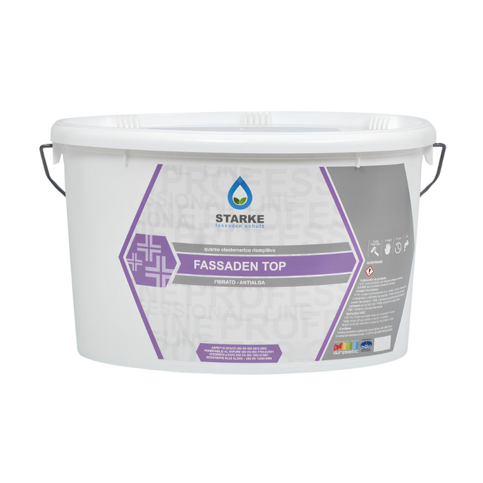 Pittura fassaden top quarzo elastomerico fibrato anticavillature idrorepellente *** formato 5 lt, confezione 1