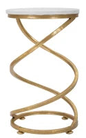 Tavolinetto Spiral Marble cm Ø 27,5X47,5