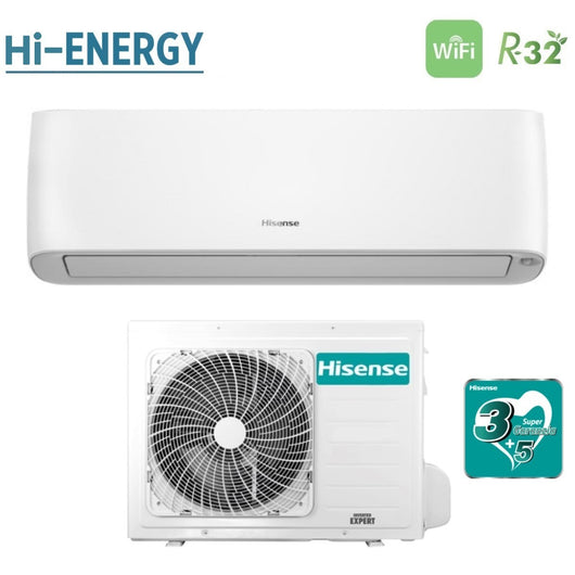 Climatizzatore Condizionatore Hisense Inverter ENERGY PRO PLUS 12000 Btu QE35XV2AG R-32 Wi-Fi Integrato Classe A+++/A+++