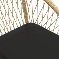 Set da Bistrò in Rattan per Terrazza, Set di Mobili da Giardino, 2 Sedie e Tavolo, Giallo