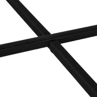 Set da Giardino in Rattan per 8 Persone 9 Pezzi Nero con Cuscini Sfoderabili Crema