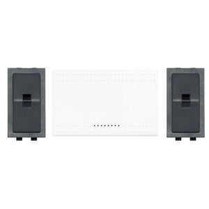 Copritasto illuminabile bticino livinglight bianco per ambienti eleganti *** numero posti 3 moduli, confezione 1