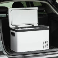 Frigorifero Portatile a Compressore 30 L, Frigo Elettrico per Auto 12/24V, fino a -22°C, 61 x 32 x 40 cm, Bianco
