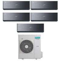 Condizionatore Hisense Penta Split Inverter ENERGY PRO X BLACK 9+9+12+12+12 con 5AMW125U4RTA R-32 Wi-Fi Integrato