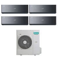 Condizionatore Hisense Quadri Split Inverter ENERGY PRO X BLACK 9+9+9+9 con 5AMW105U4RQC R-32 Wi-Fi Integrato