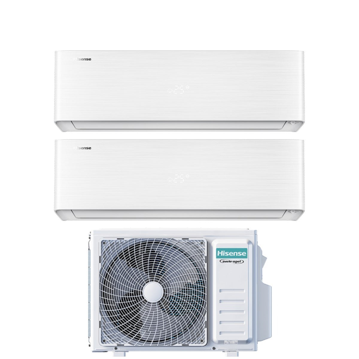 Condizionatore Hisense Dual Split Inverter serie ENERGY PRO X 9+18 con 3AMW62U4RJC R-32 Wi-Fi Integrato