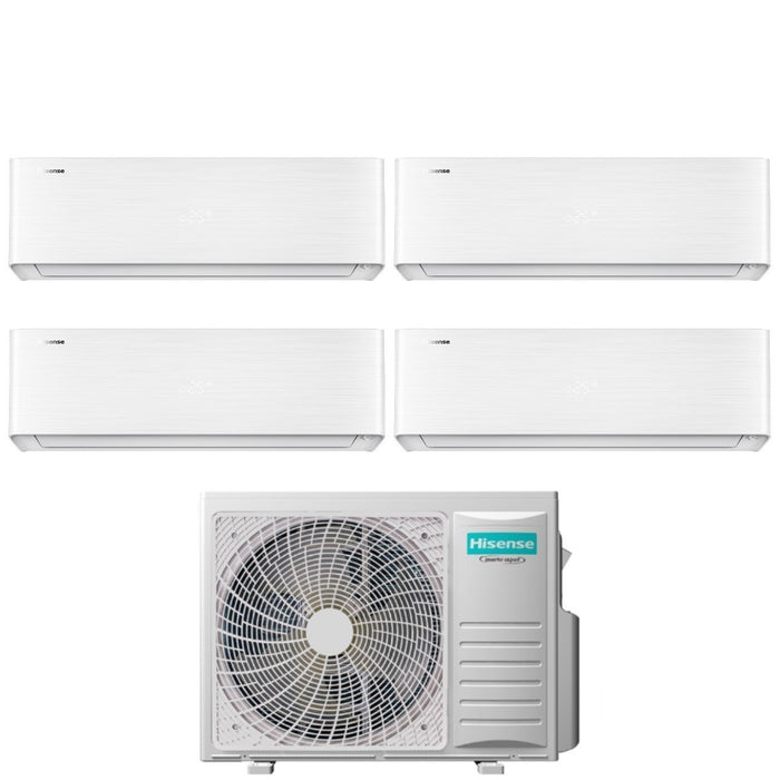 Climatizzatore Condizionatore Hisense Quadri Split Inverter serie ENERGY PRO X 9+9+9+12 con 4AMW81U4RJC R-32 Wi-Fi Integrato 9000+9000+9000+12000