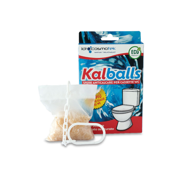 Kalballs trattamento anticalcare ecosostenibile cassette scarico wc